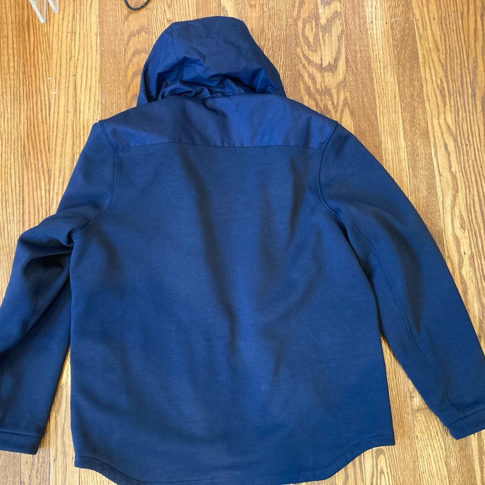 Lacoste Reversible French blue hooded jacket, medium size like new. - Picture 4 of 7